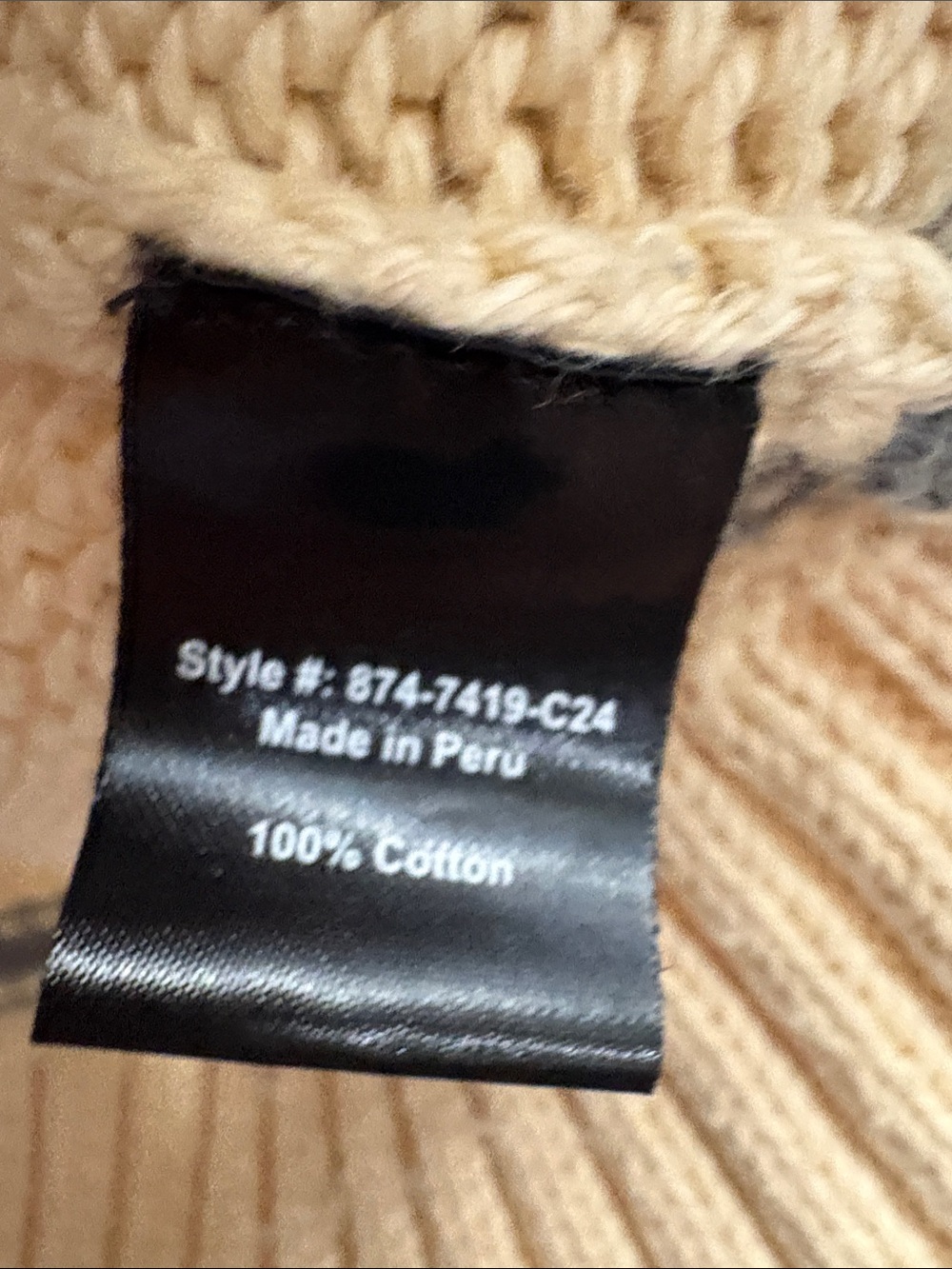 Jenni Kayne 100% Cotton Chunky Knit Striped Sweater Oversized Cropped Chloe XS - Picture 3 of 8